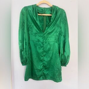 Silky Emerald Green Dress